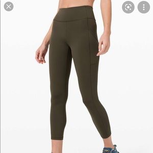 Lululemon invigorate dark olive size 8